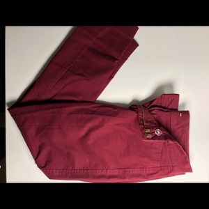 Old navy burgundy pixie cut dress pants